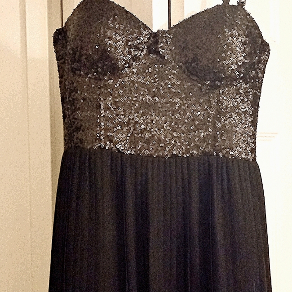 Minkpink skater sequin dress BLACK